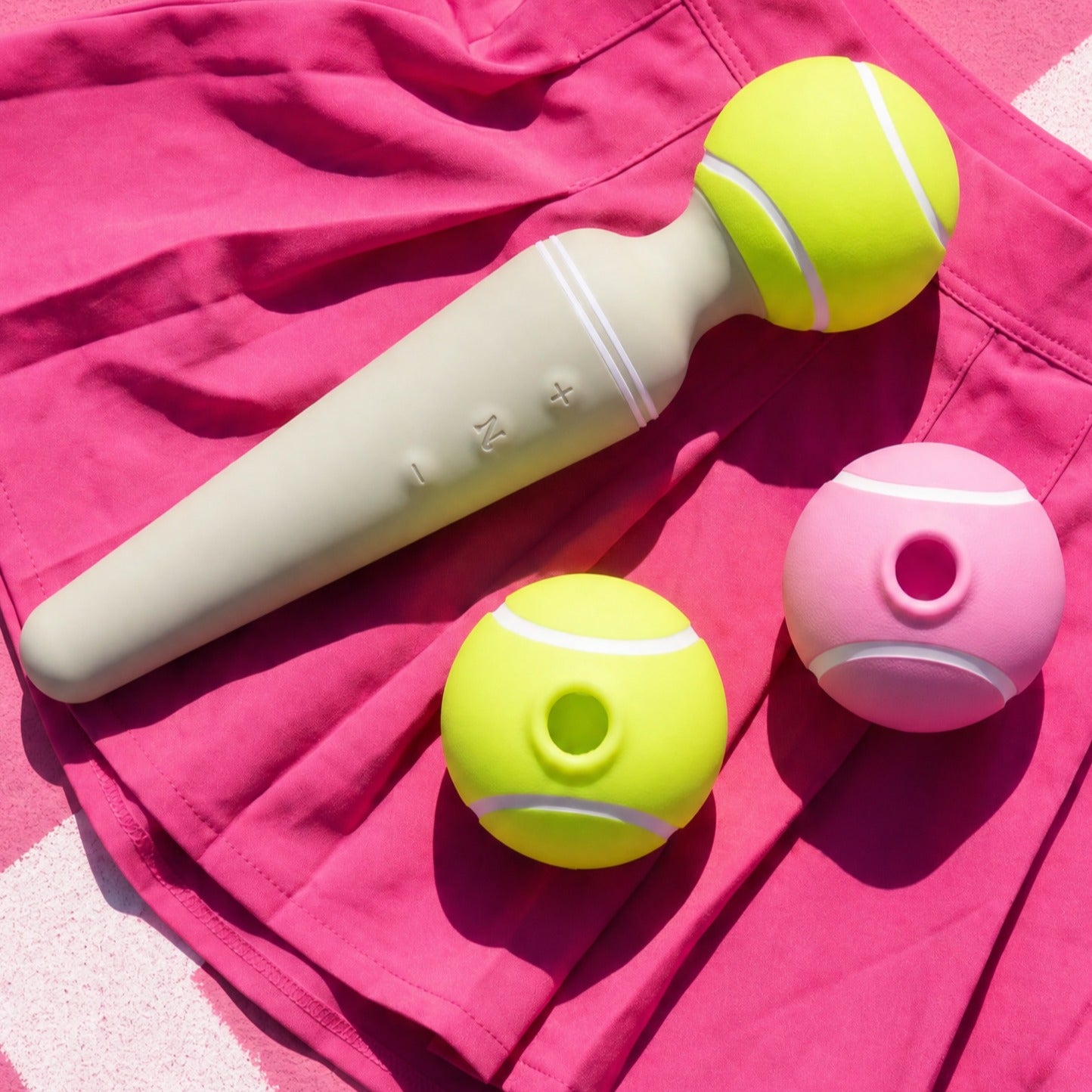 Tennis Ball Wand vibrator control panel